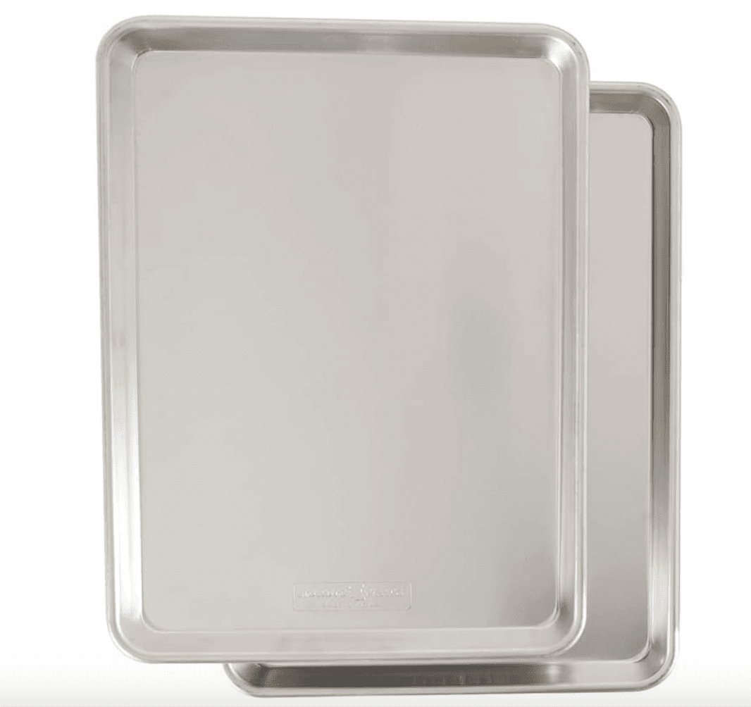 Aluminum Commercial Half Sheet - Cookie Sheet Pan, 2-Pack